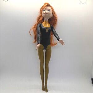Disney Frozen II Anna Doll Black Gold Leotard Outfit Mattel 2022